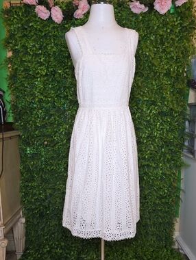 Classic White Eyelet Sundress
